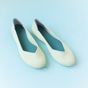 Rothy's Mint Green Rounded Toe Ballet Flat Comfort Shoe Womens 8.5